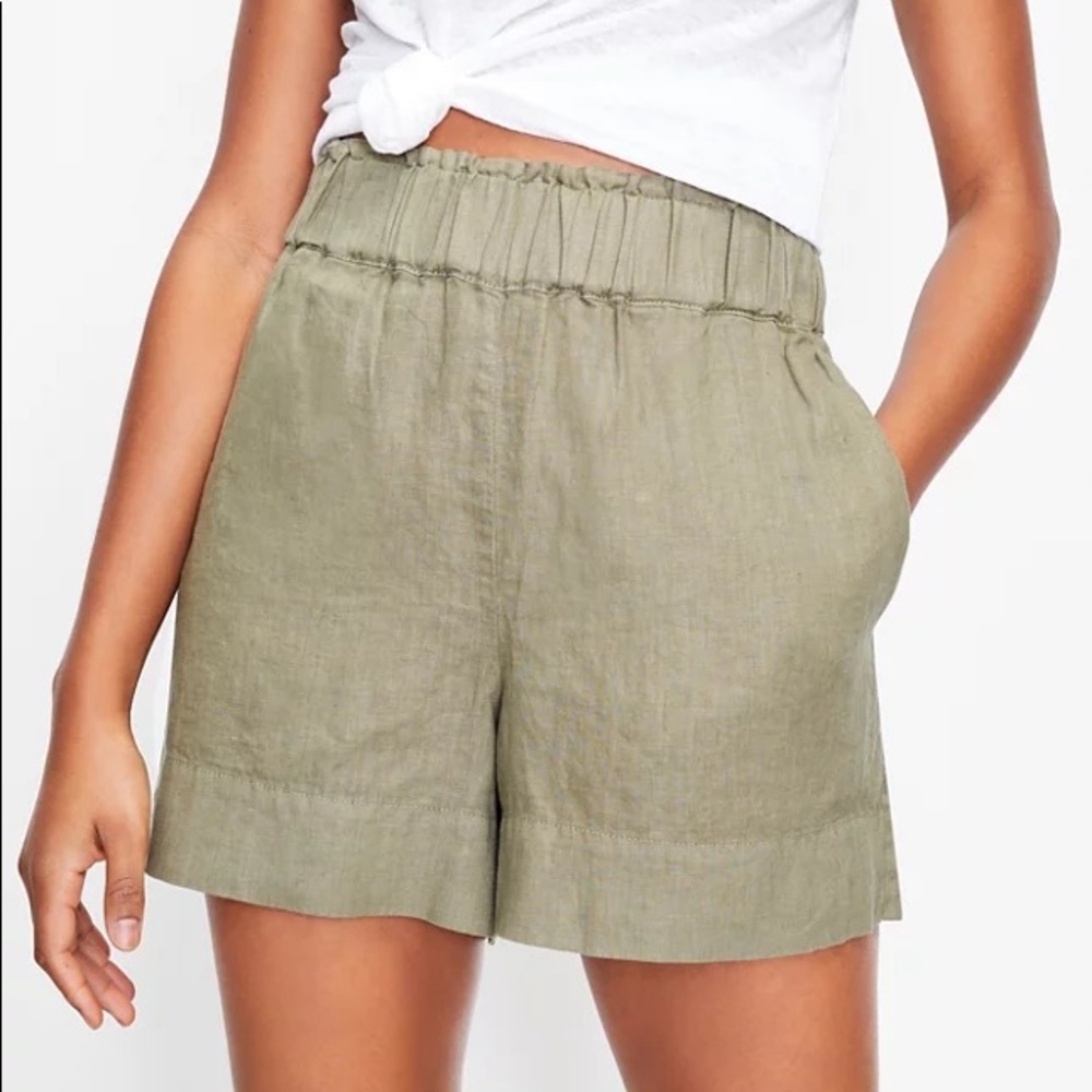 Lou & Grey Linen Pull On Shorts